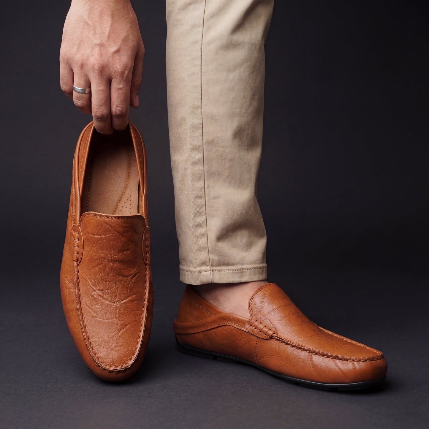 Caldore Leather Loafers