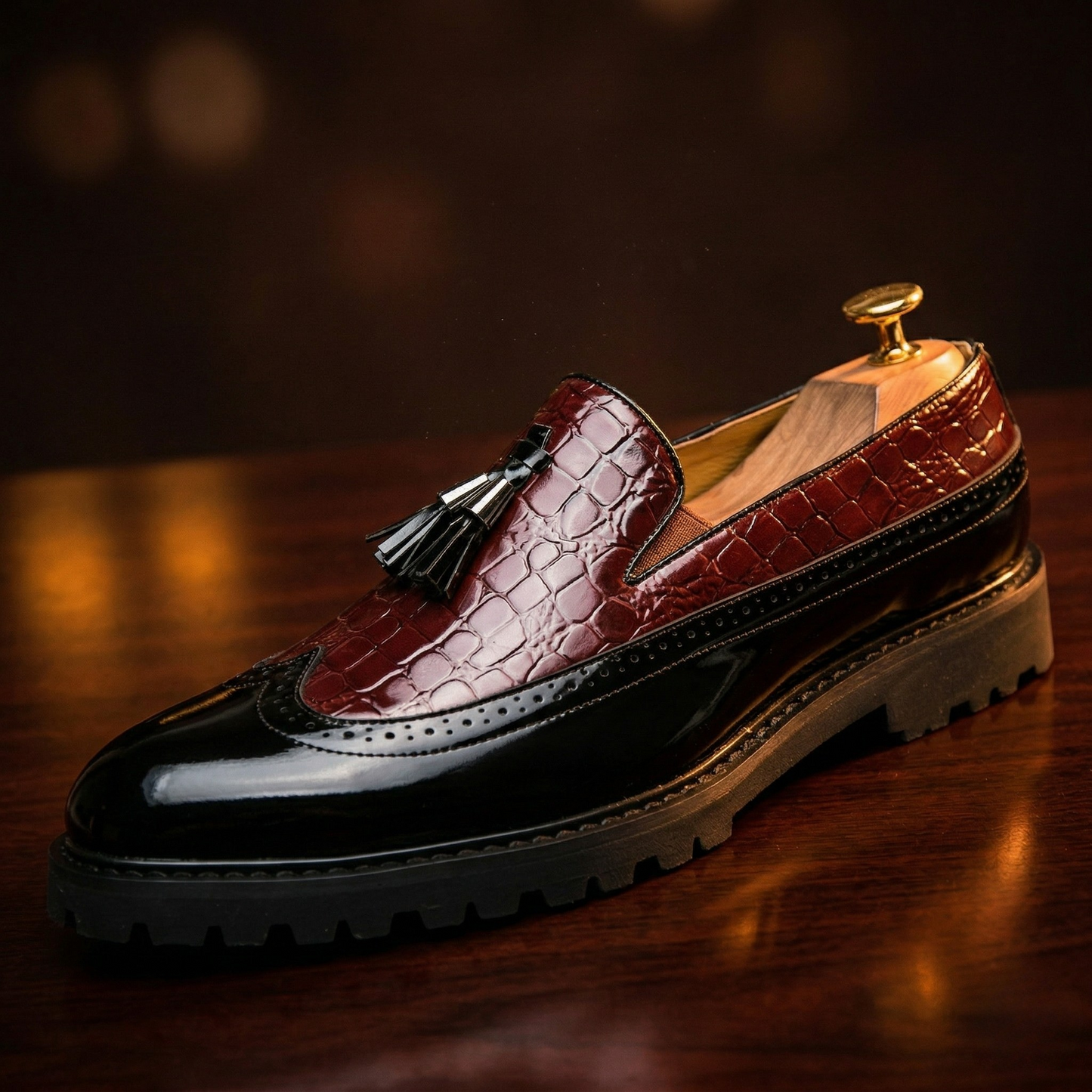 Rosso Brogue Loafer