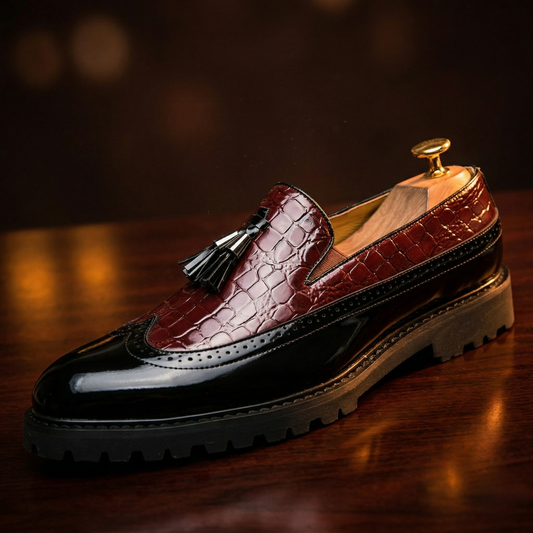 Rosso Brogue Loafer