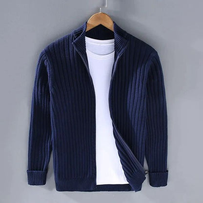 Capri Ribbed Zip Cardigan