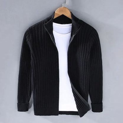 Capri Ribbed Zip Cardigan