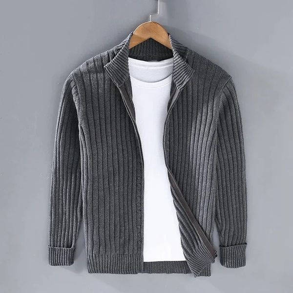 Capri Ribbed Zip Cardigan