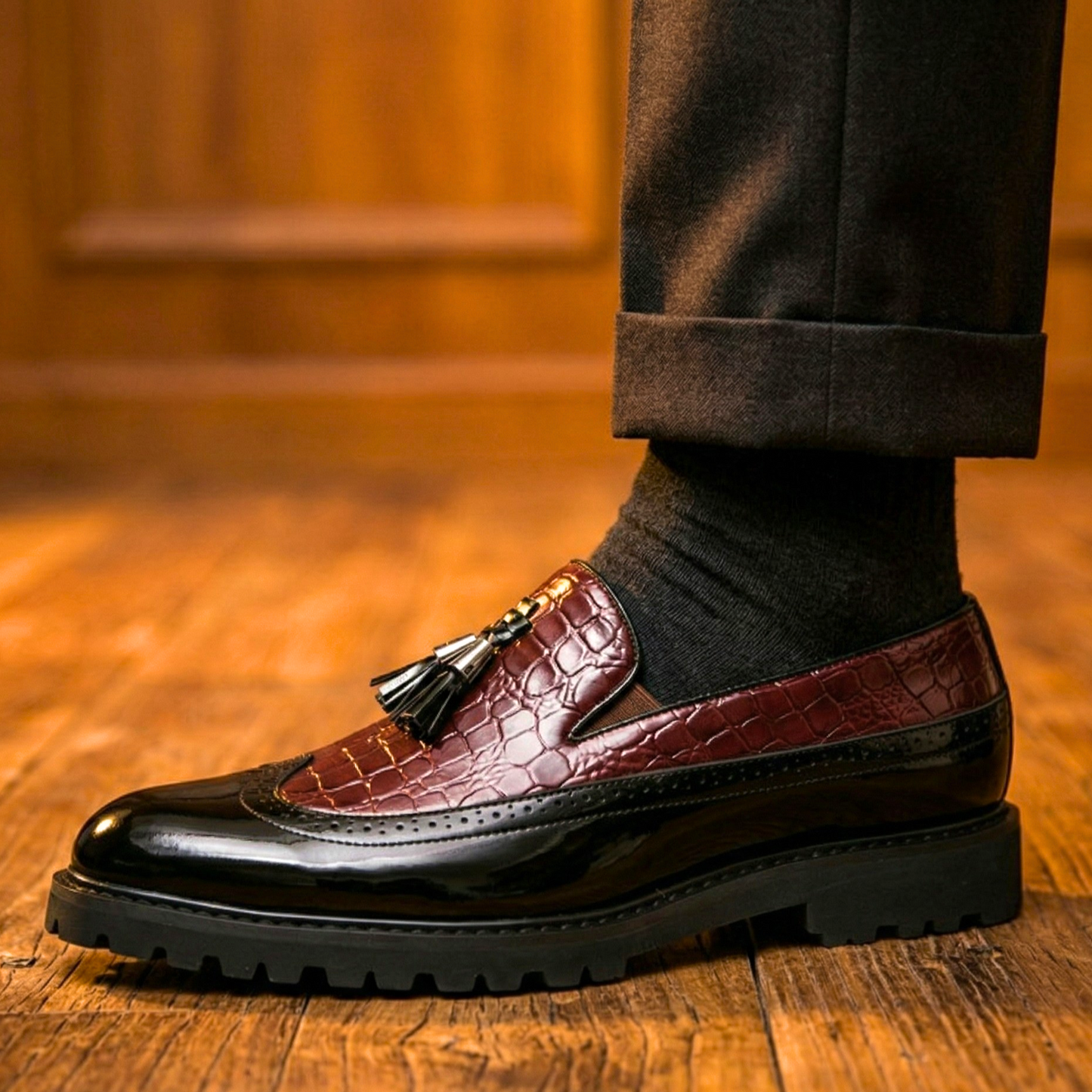 Rosso Brogue Loafer