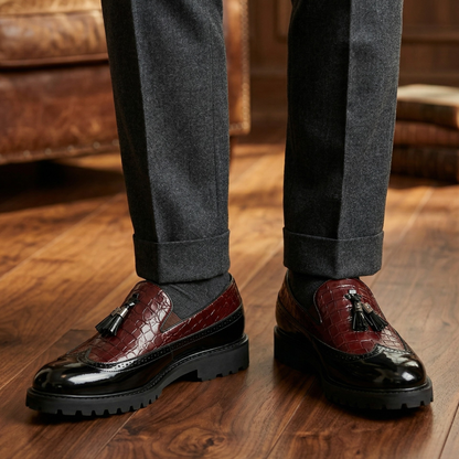 Rosso Brogue Loafer