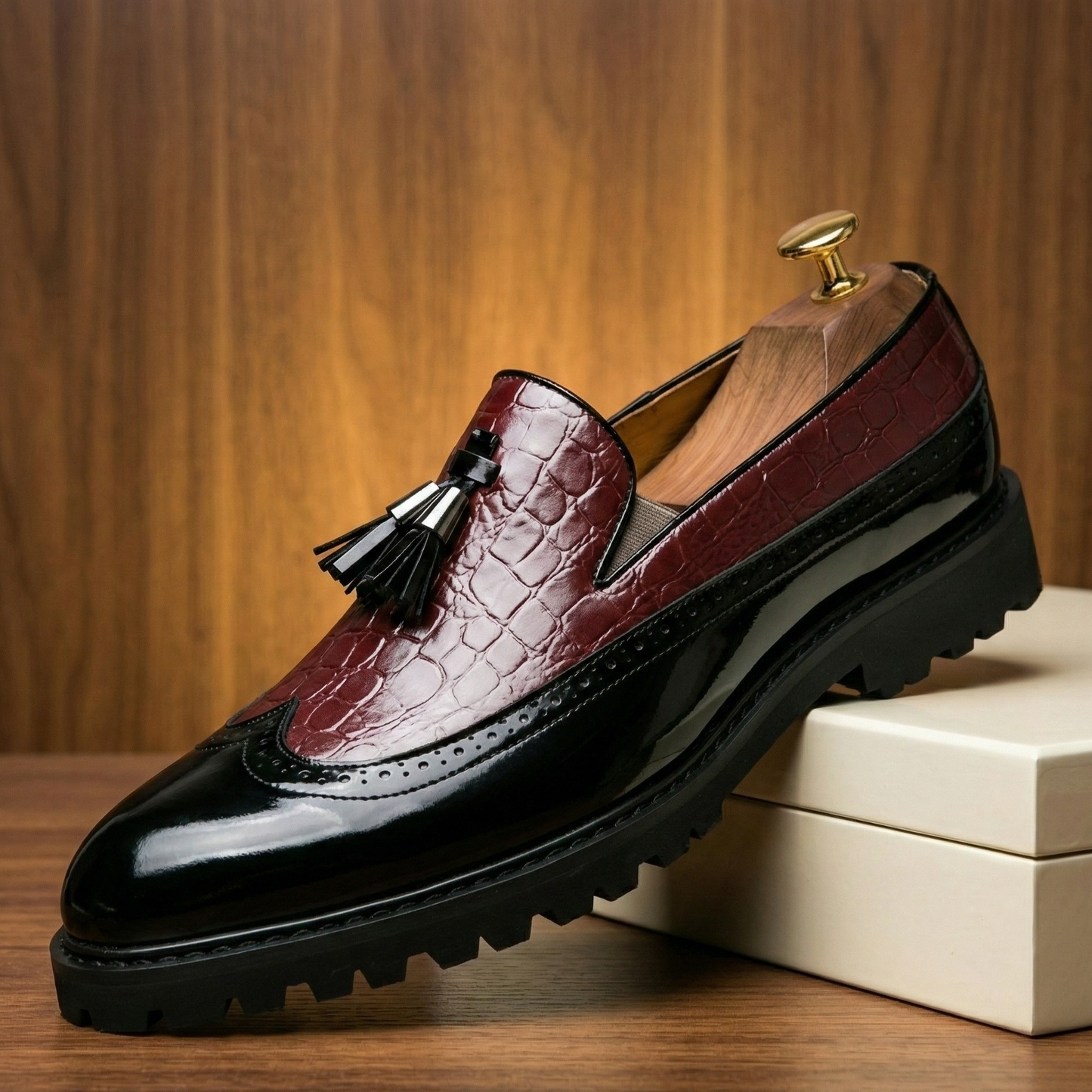 Rosso Brogue Loafer