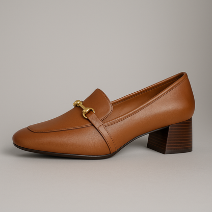 Ainsley Leather Heels