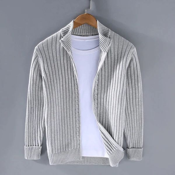 Capri Ribbed Zip Cardigan