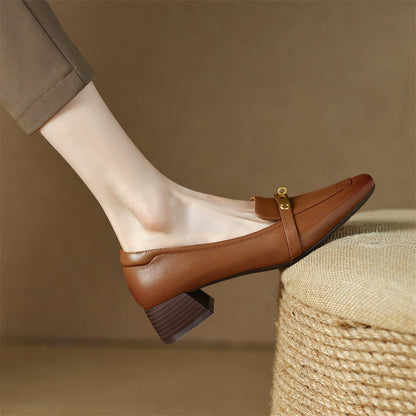 Ainsley Leather Heels