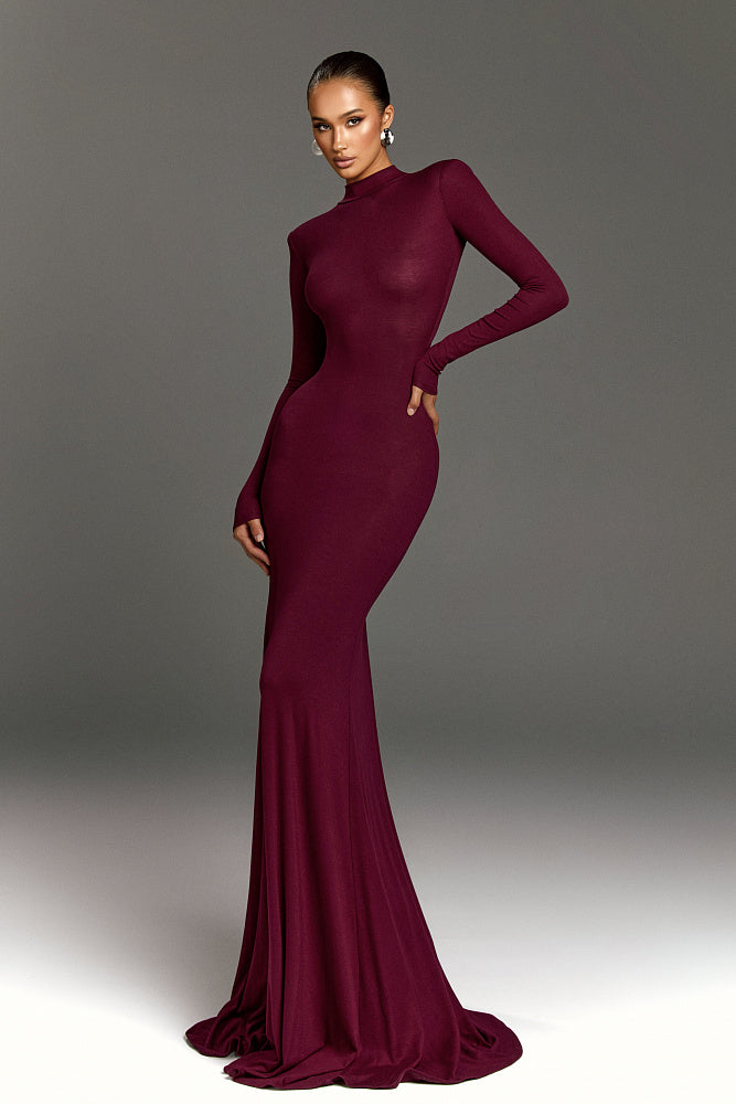 Noire Turtleneck Maxi Dress