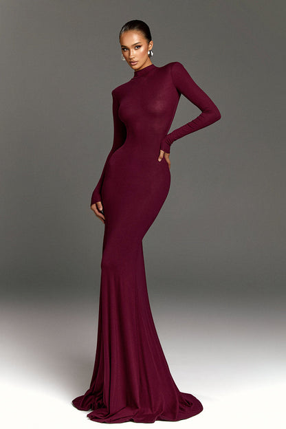 Noire Turtleneck Maxi Dress