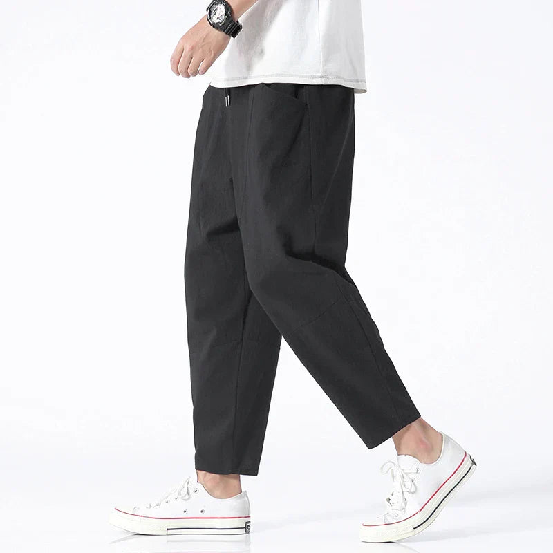 Luca Linen Cropped Trousers
