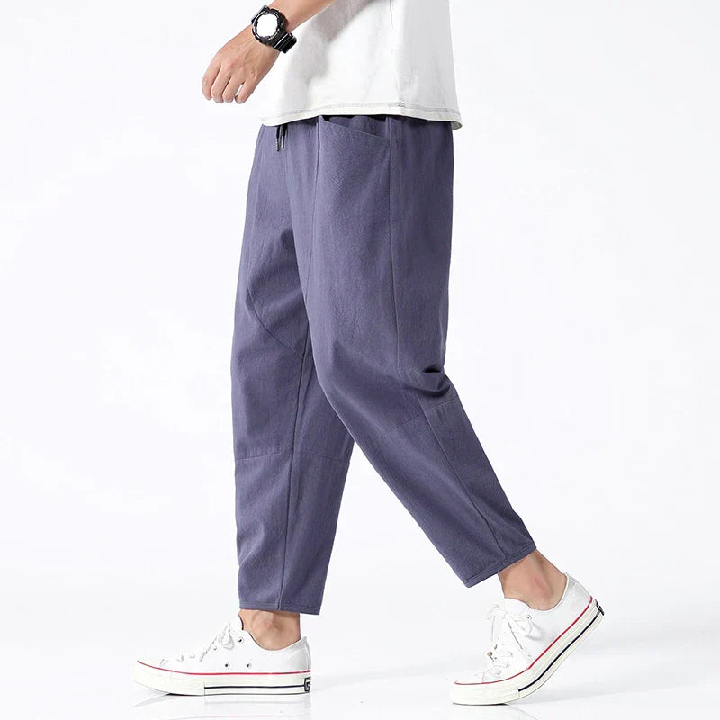 Luca Linen Cropped Trousers