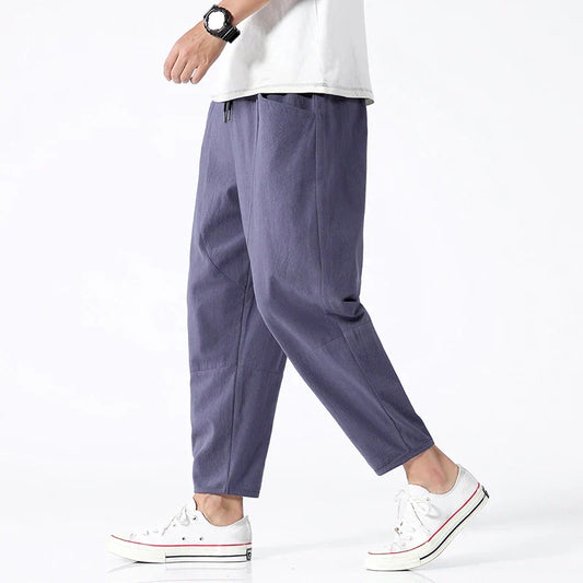 Luca Linen Cropped Trousers