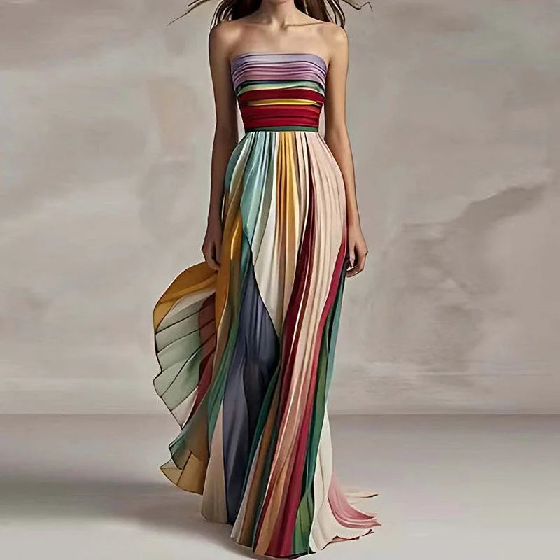 Capri Stripe Maxi