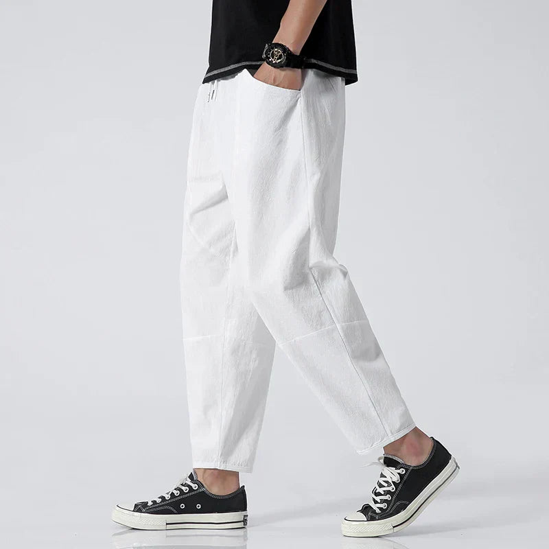 Luca Linen Cropped Trousers