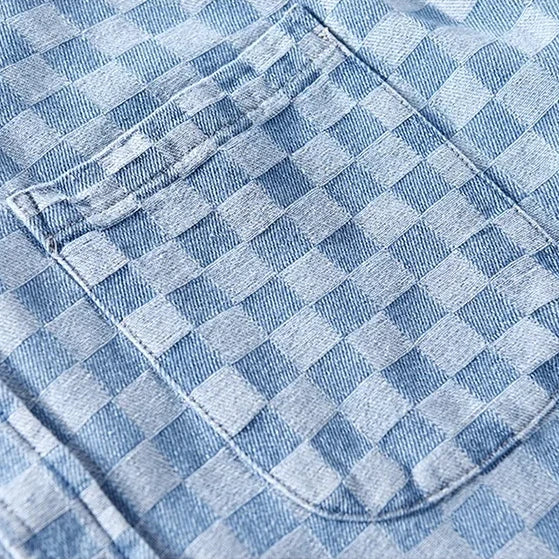 Mason Checkered Denim Shirt