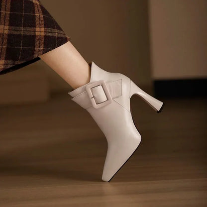 Elora Buckle Heel Boots