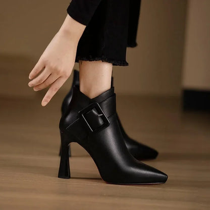 Elora Buckle Heel Boots
