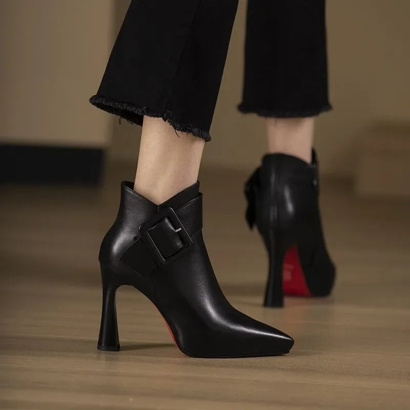 Elora Buckle Heel Boots