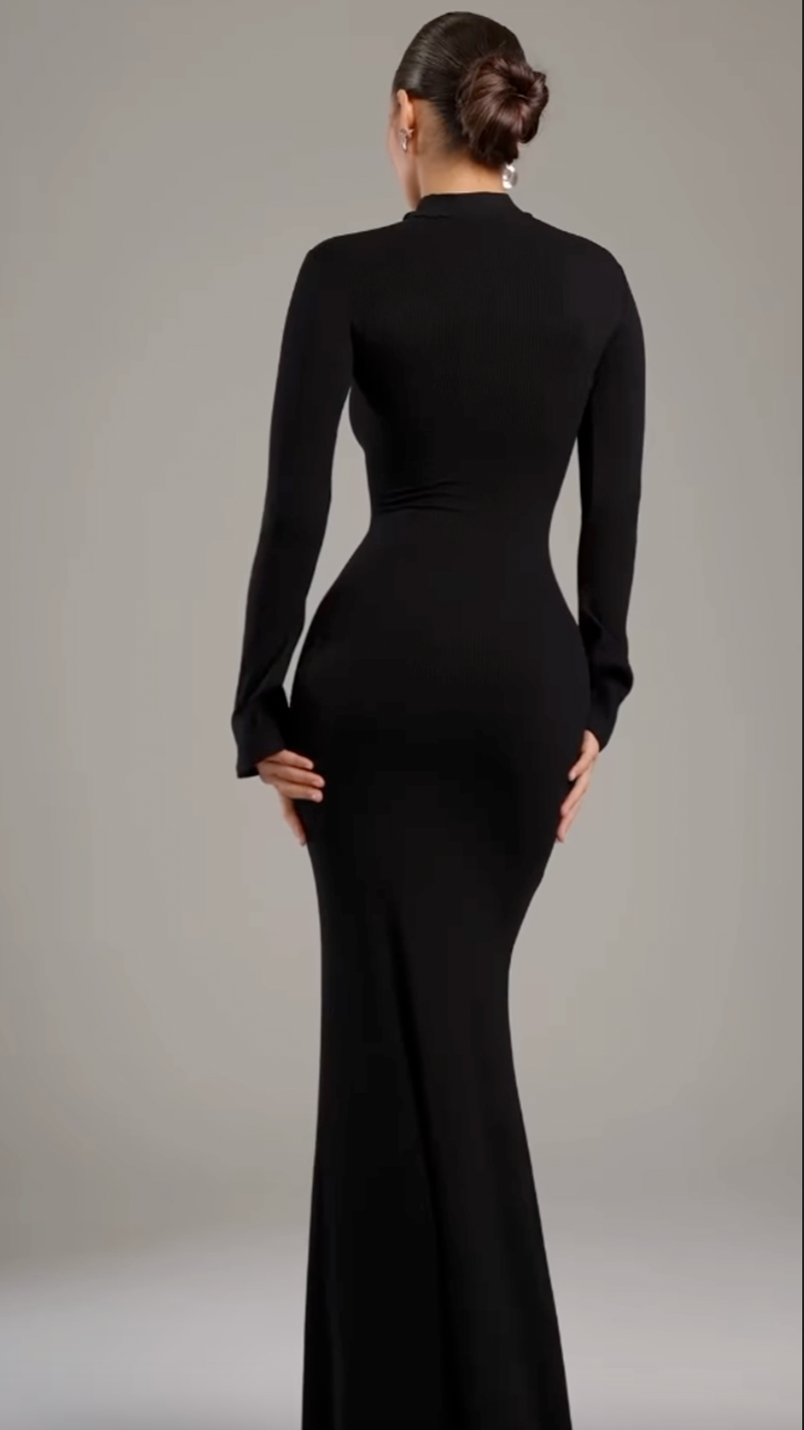 Noire Turtleneck Maxi Dress
