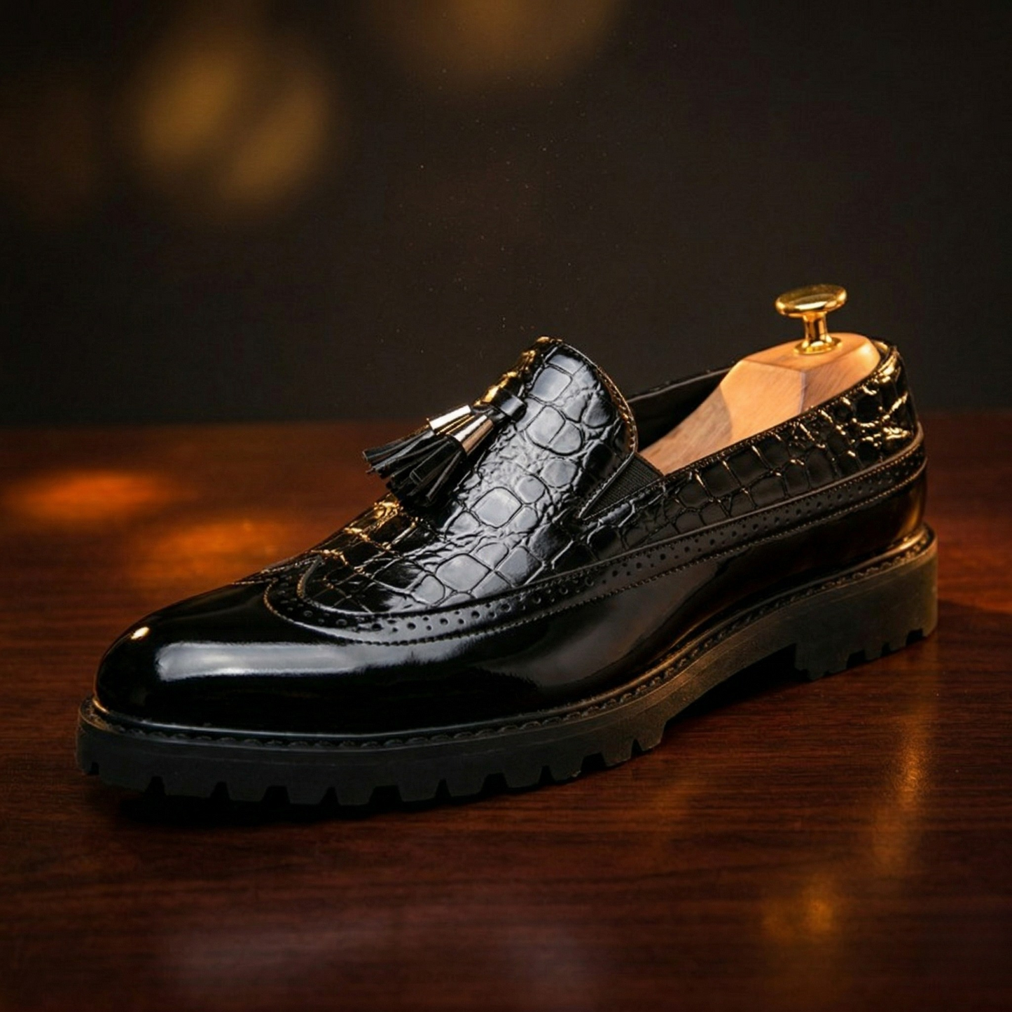 Rosso Brogue Loafer
