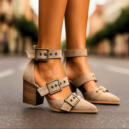 Chester Buckle Heels